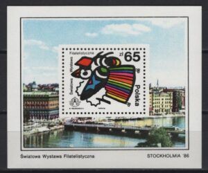 Poland (1986) Yv. Bf. 110 / Art - Bridges
