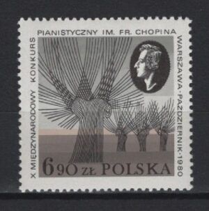Poland (1980) Yv. 2531 / Music - Chopin