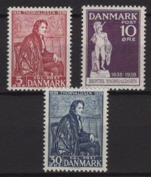 Denmark (1938) Yv. 265/67 / Sculpture