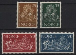 Norway (1963) Yv. 452/55 / Fruits - Hunger