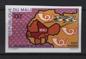 Mali (1970) Yv. Av. 84 Imperforated / Maps
