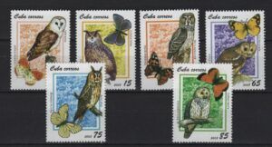 C* (2008) Yv. 4592/97 / Owls / Butterflies