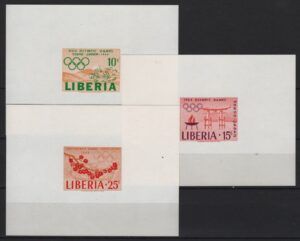 Liberia (1964) Yv. 396/98 Imperforated Blocks / Olympic Games Tokyo