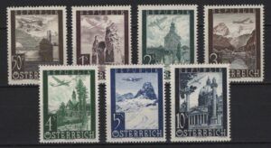 Austria (1947) Yv. Av. 47/53 / Architecture