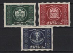 Austria (1949) Yv. 779/81 / UPU