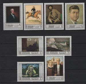 Sharjah (1968) Mi. 448/55 / American artists