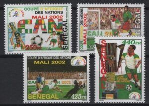 Senegal (2002) Yv. 1643/46 / Soccer