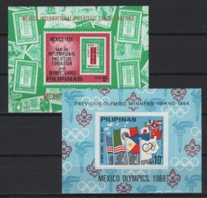 Philippines (1968) Mi. Bl. III/IV / Olympic Games