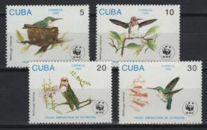 C* (1992) Yv. 3224/27 / Birds / WWF