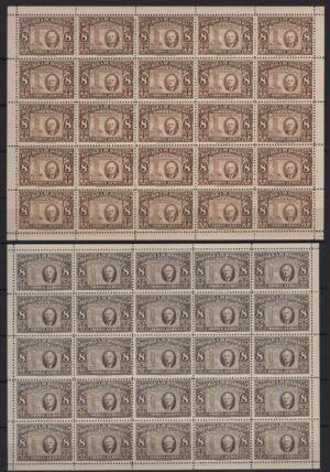 Honduras (1946/47) Yv. Av. 149 + 153A Sheets / President Roosevelt
