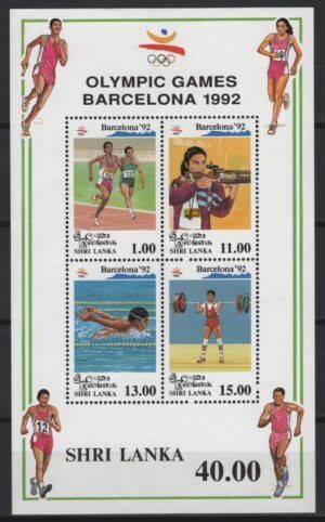 Sri Lanka (1992) Mi. Bl. 49 / Olympic Games