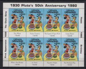Grenada – Grnds. (1981) Yv. 378 MS / Pluto 50th Aniversary