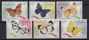 C* (1995) Yv. 3443/48 / Butterflies