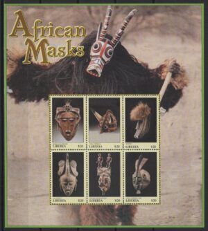 Liberia (2000) Yv. 2424/29 / Masks