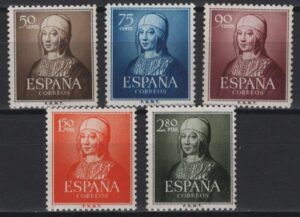 Spain (1951) Ed. 1092/96 / Isabel