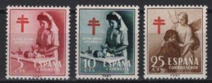 Spain (1953) Ed. 1121/23 / Nurse - Tuberculosis