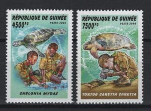 Guinea (2006) Mi. 4235/36 / Boy Scouts / Turtles