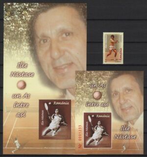 Romania (2004) Mi. 5878 + Bl. 345/46 / Tennis
