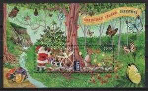 Christmas Isl. (2020) Block / Santa Claus
