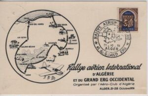 Algeria (1951) Card / International Air Rallye