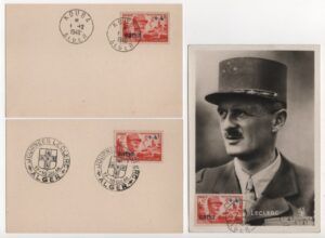 Algeria (1948) 3 Cards / General Leclerc