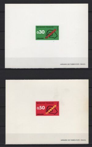 France (1972) Yv. 1719/20 Deluxe Proof / Postal Code