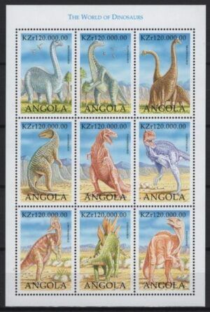 Angola (1998) Yv. 1205/13 / Dinosaurs