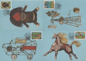 Ciskei (1987) 4 Maxicards / Homemade Toys