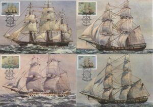 Ciskei (1985) 4 Maxicards / Troop-Ships