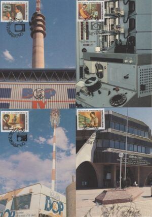 Bophuthatswana (1987) 4 Maxicards / Communications