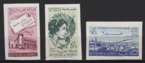 Morocco (1961) Yv. 424/26 Imperforated / Telecommunication