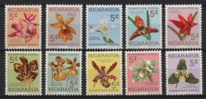 Nicaragua (1962) Yv. 859/68 / Orchids