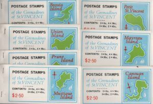 St. Vincent (1976) Yv. C18 - 7 Booklets / Maps