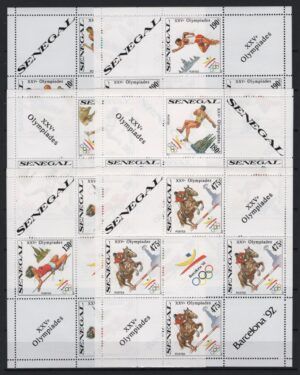Senegal (1990) Mi. 1065/70 – 6 Klb / Barcelona Olympic Games