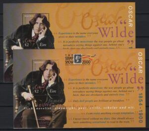 Ireland (2000) Yv. Bf. 36 (2 Blocks) / Oscar Wilde