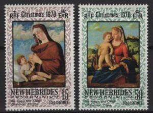 New Hebrides (1970) Yv. 302/03 / Christmas