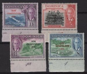 Dominica (1951) Yv. 132/35 / Constitution
