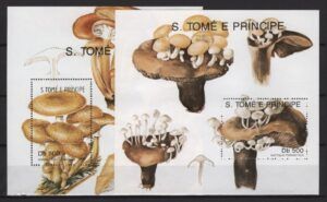 S. Tome (1991) Mi. Bl. 259/60 / Mushrooms