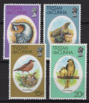 Tristan da Cunha (1978) Yv. 252/55 / Birds / Seals