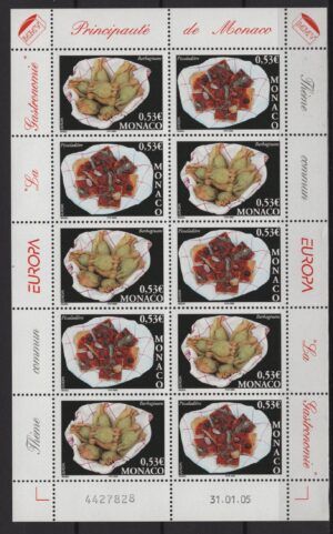 Monaco (2005) Yv. 2491/92 MS / Food