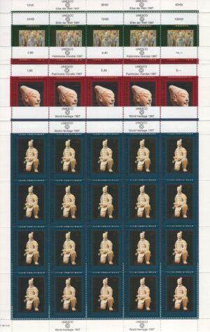 United Nations (1997) Sheets Complet / The Terracotta Warriors