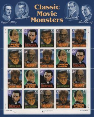 USA (1997) Yv. 2665/69 MS / Classic Movie Monsters