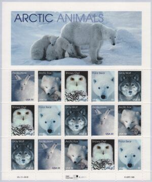 USA (1999) Yv. 2858/62 MS / Arctic Animals