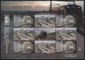 Indonesia (2020) MS (8+Label) / Trains