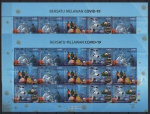 Indonesia (2020) MS (Perf. + Imperf.) / Covid – 19