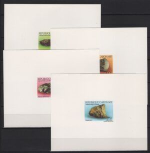 Gabon (1990) Deluxe Proofs / Fossils / Prehistory