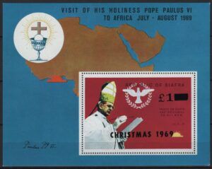 Biafra (1969) Mi. Bl. 3 / Pope Visit