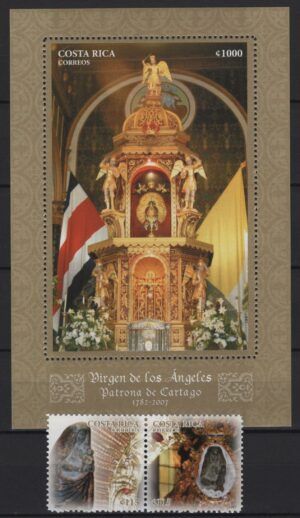 Costa Rica (2008) Mi. 1673/74 + Bl. 20 / Virgin