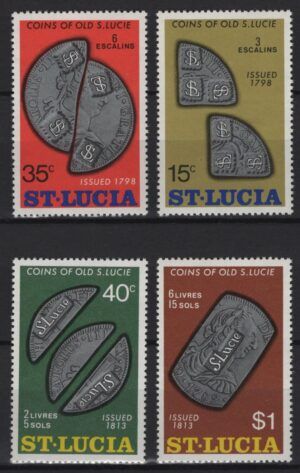 St. Lucia (1974) Mi. 348/51 / Ancient Coins