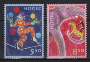 Norway (2002) Mi. 1446/47 / Circus